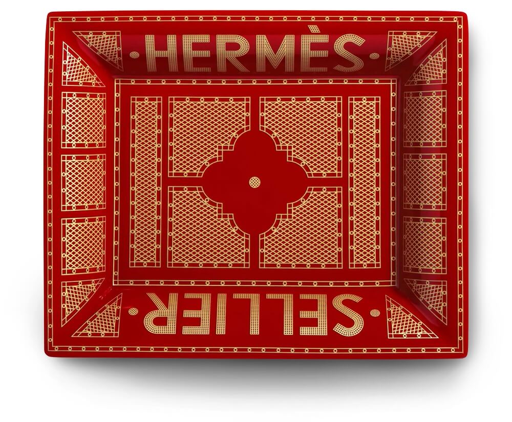 Hermes Sellier Porcelain Tray