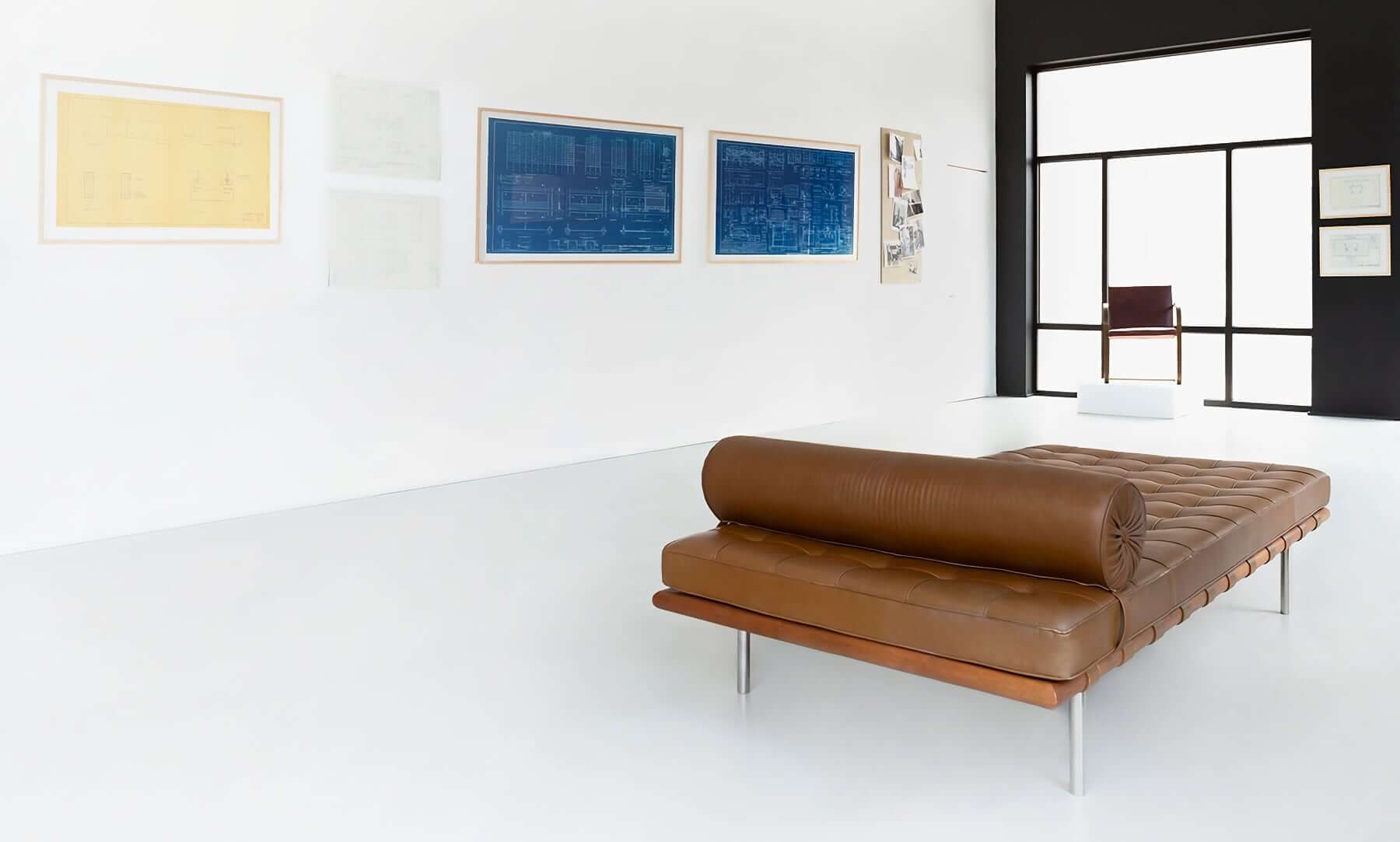 Barcelona couch by Ludwig Mies van der Rohe