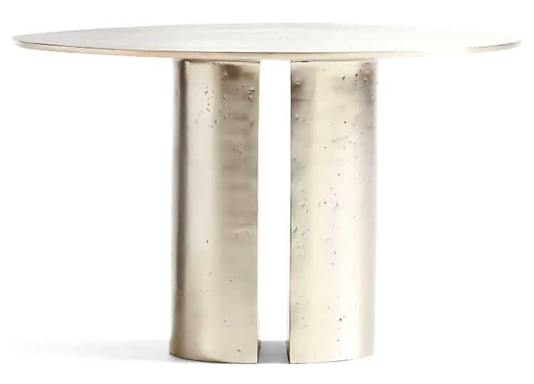 athena calderone for crate & barrel argent side table