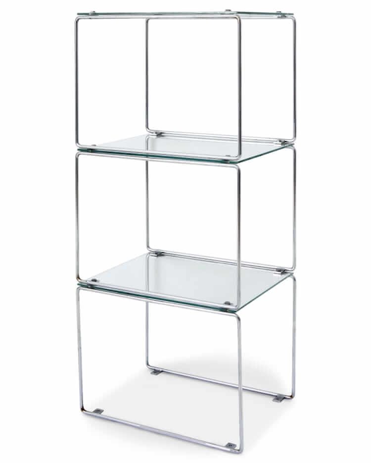 jayson home vintage steel and glass etagere