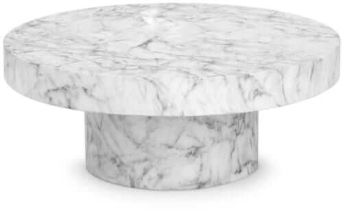 Andrie faux marble coffee table