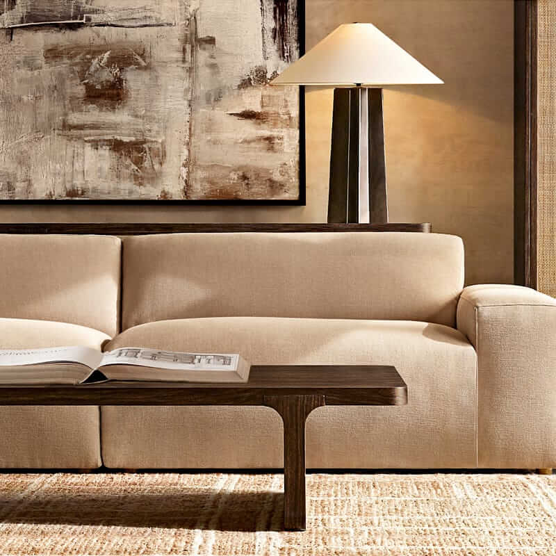 RH Santiago black walnut coffee table