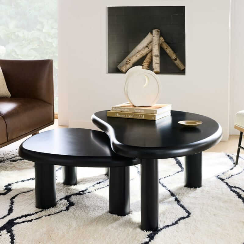 West Elm Cannellini nesting coffee tables