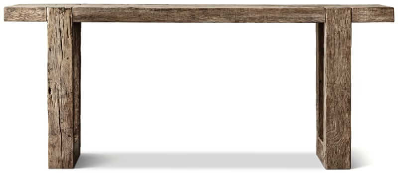 RH Reclaimed oak console