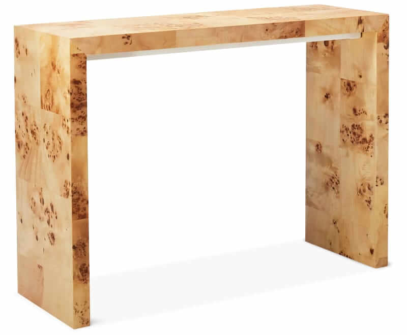 Threshold Burled wood console