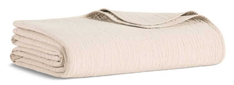 brooklinen lightweight grid cotton blanket