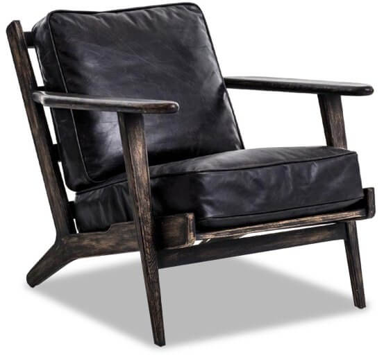 France & Son Irondale Ebonized Lounge Chair