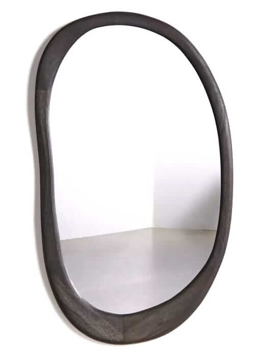 UO Home Yoji blackened wood mirror
