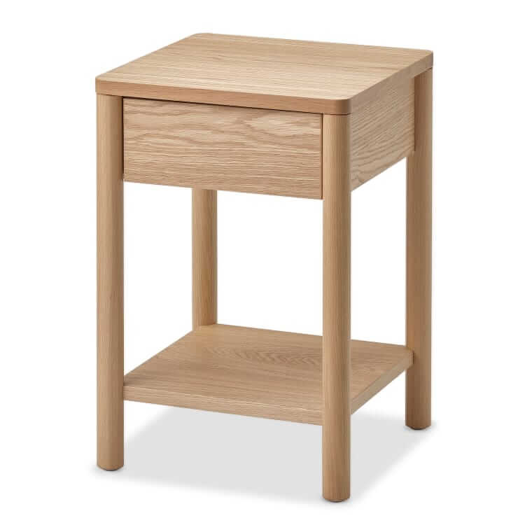 ikea tonstad white oak nightstand