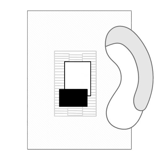 Rug layering trick illustration
