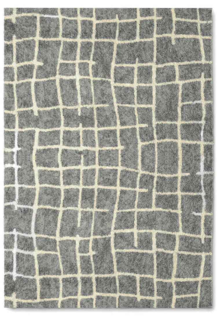 threshold broken grid shag rug