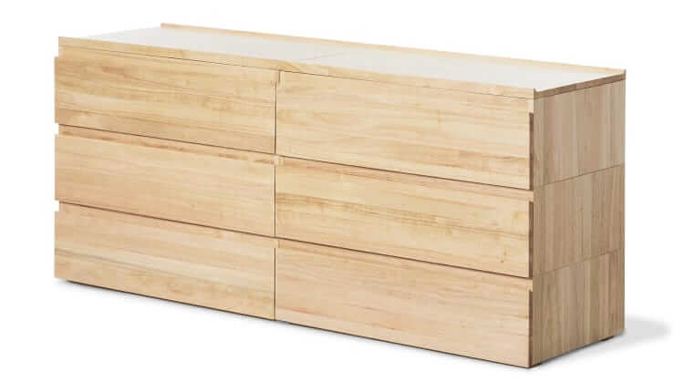 Thuma Upcycled six-drawer dresser