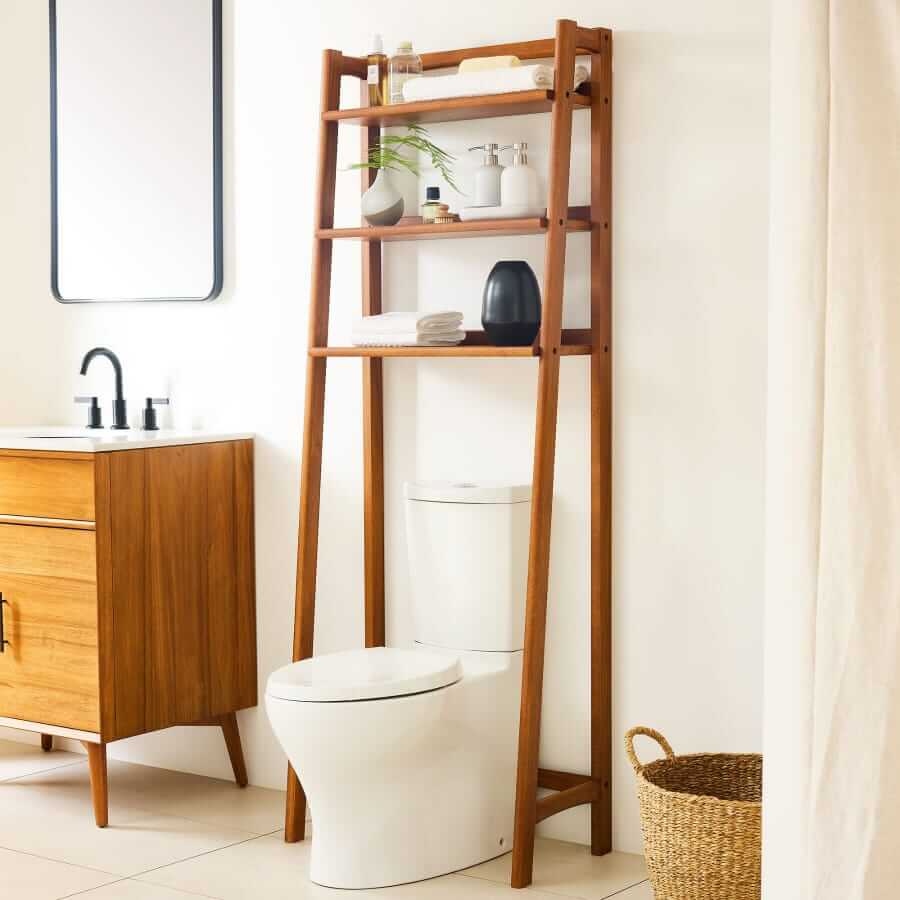 West Elm Mid-century over-the-toilet shelf
