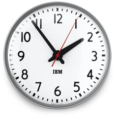 Schoolhouse 1960s IBM Standard Issue Clock