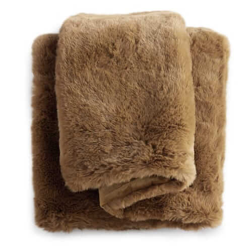 Crate & Barrel Faux fur throw