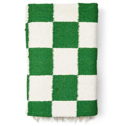 Sundream Artisan-made checkerboard throw