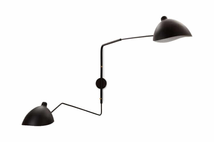 Interior Icons Mouille-style rotating wall lamp