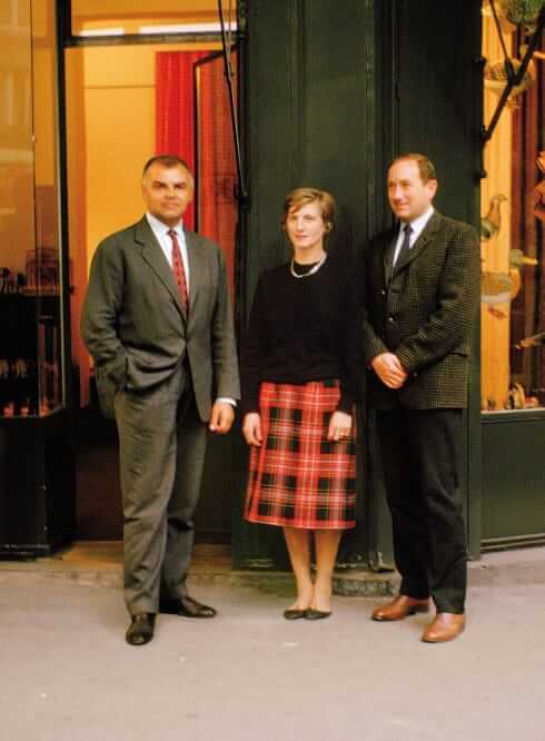 Diptyque founders Yves Coueslant, Christiane Gautrot and Desmond Knox-Leet