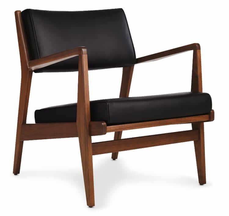 Jens Risom for Design Within Reach leather lounge chair