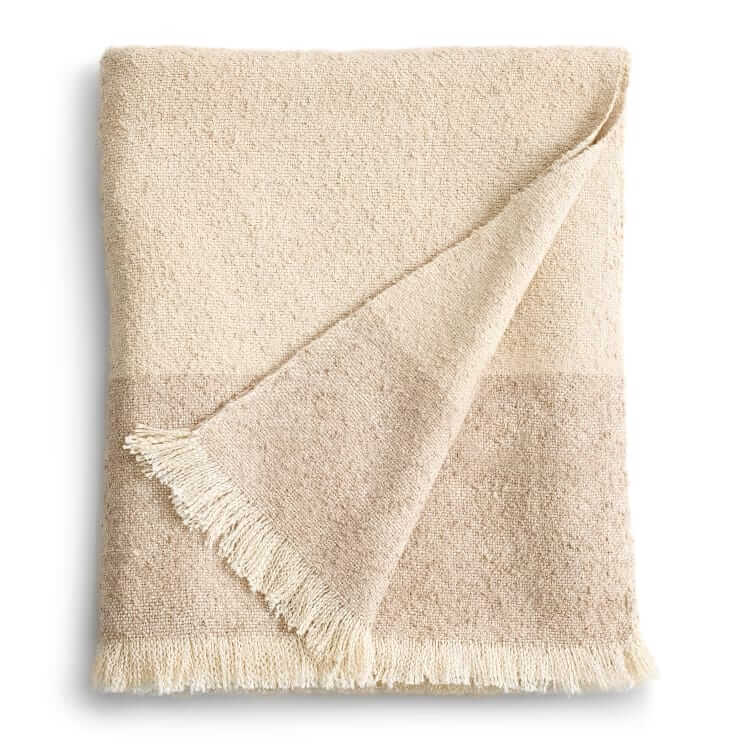quince silk cashmere throw blanket
