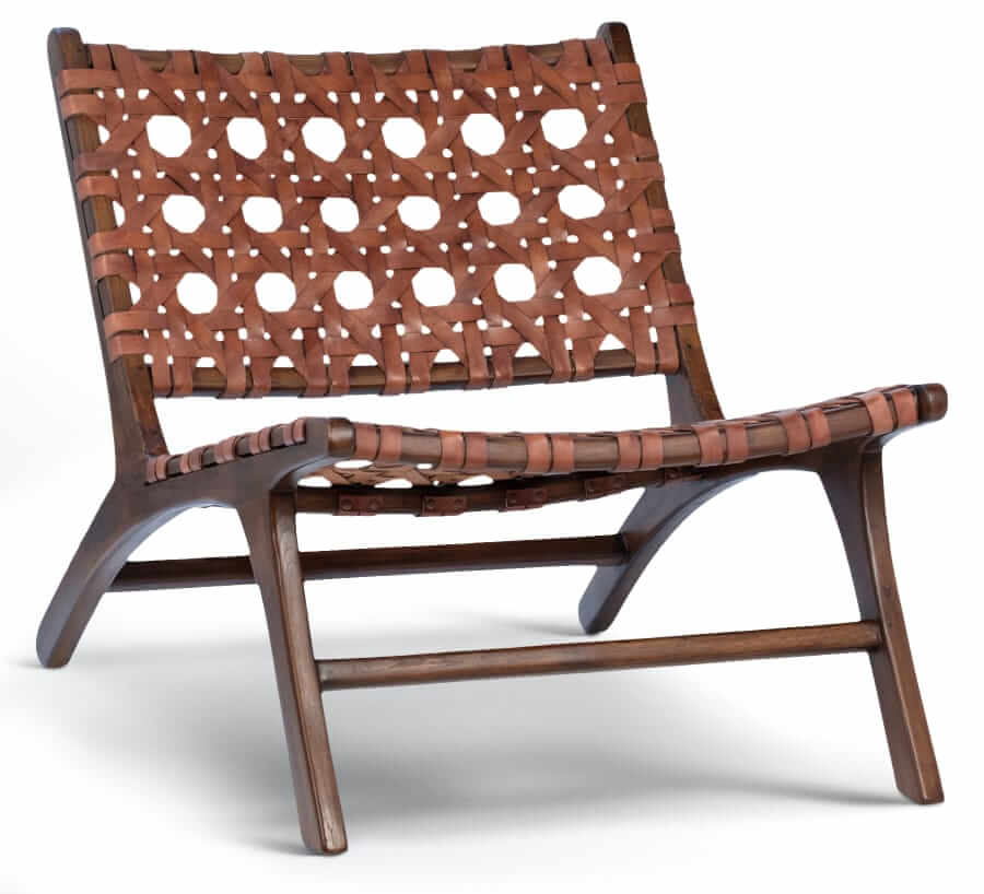 AllModern Woven leather chair