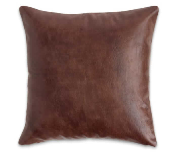 Quince Leather pillow cover