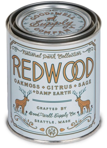 Good + Well Supply Co. Redwood National Parks Candle