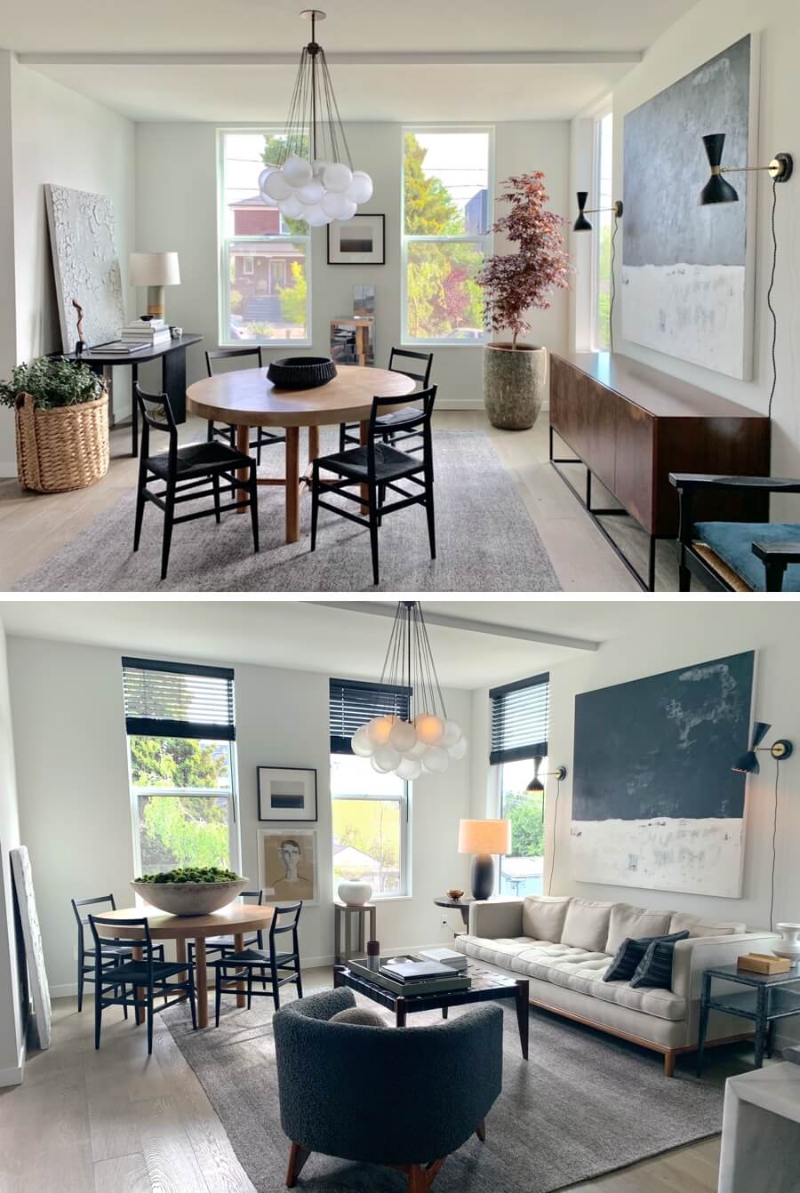 Interior designer Brian Paquette's transformed sitting room in Seattle, Washington