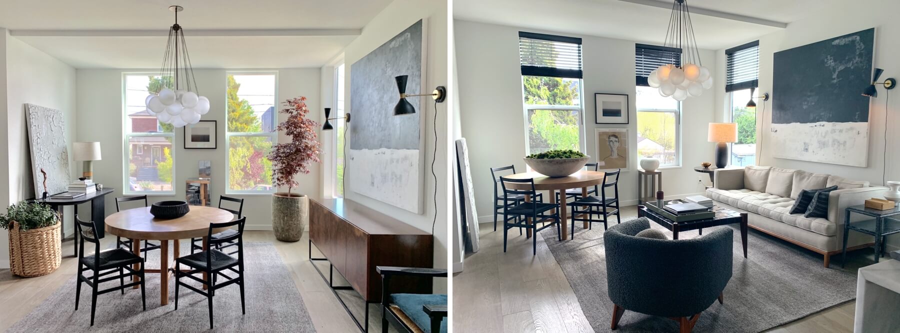 Interior designer Brian Paquette's transformed sitting room in Seattle, Washington