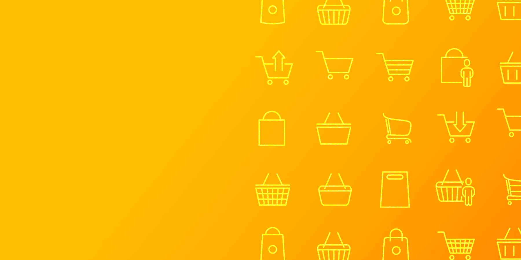 Online shopping cart illustrations