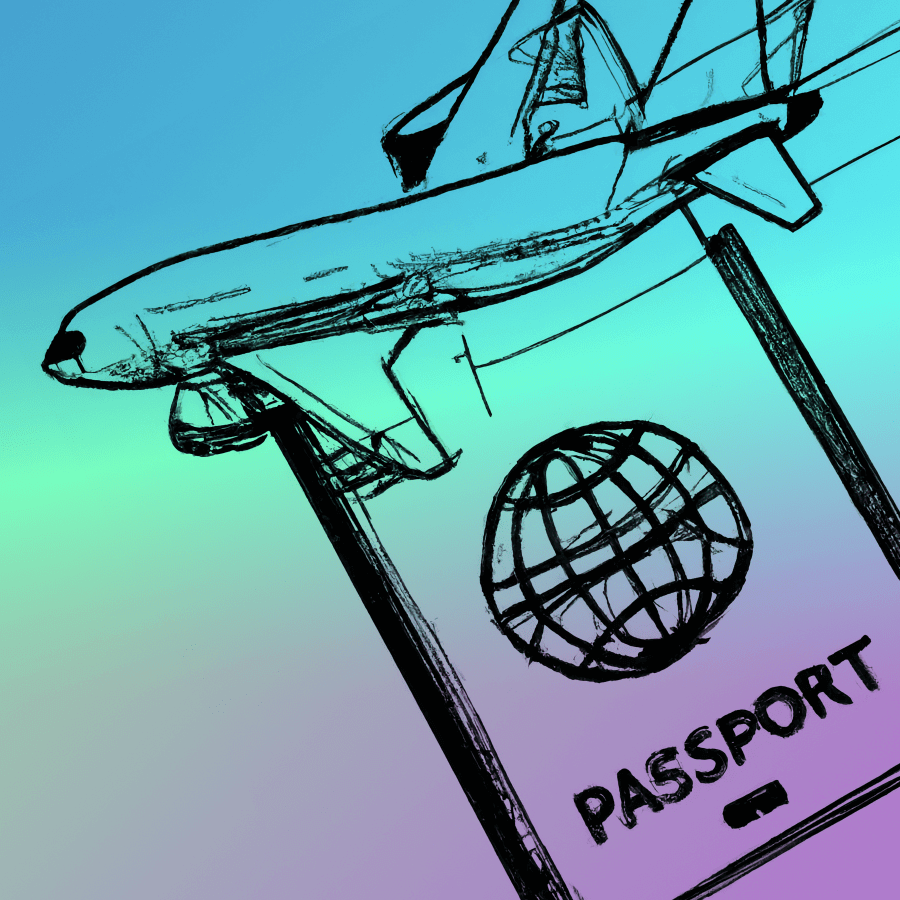 Air travel with passport