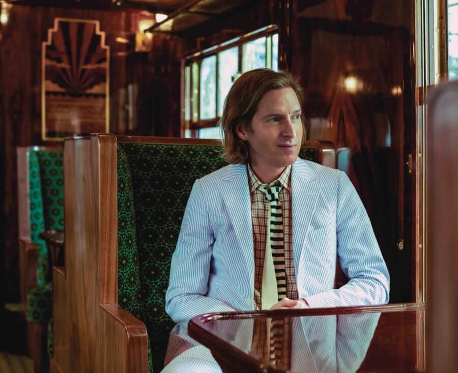 Wes Anderson in a Belmond train carriage