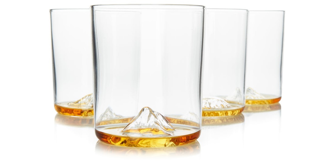 Huckberry Whiskey Peaks International Glass Set