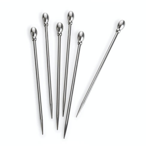 Crate & Barrel Stainless Steel Cocktail Picks
