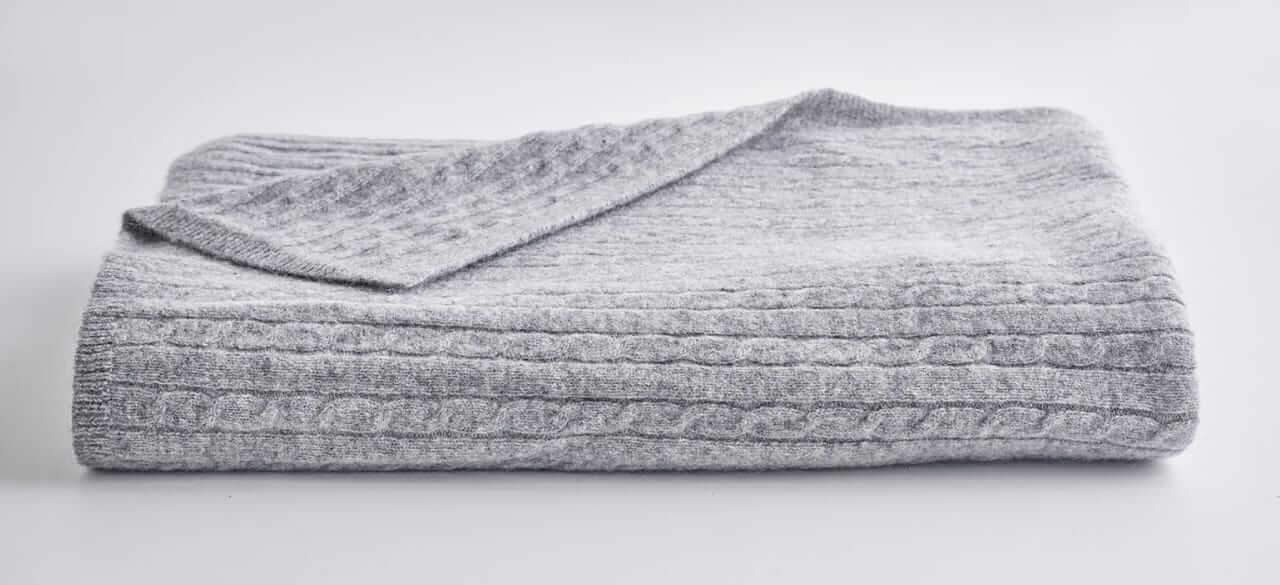 Quince Cashmere throw blanket