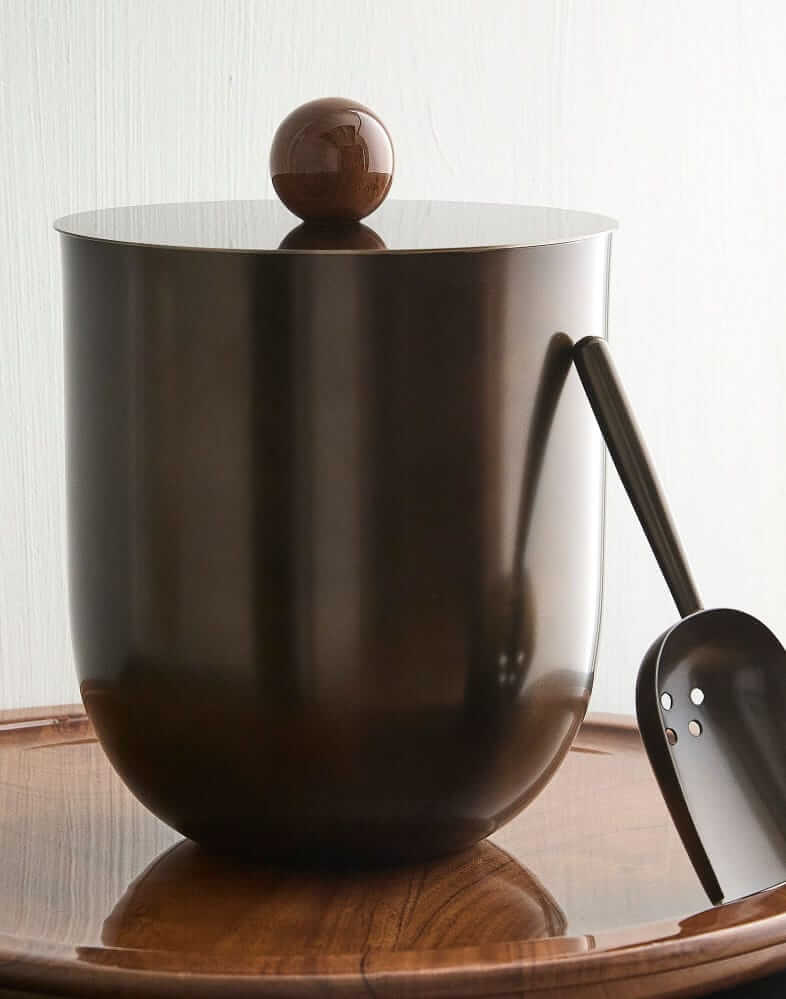 West Elm Harlan ice bucket with scoop