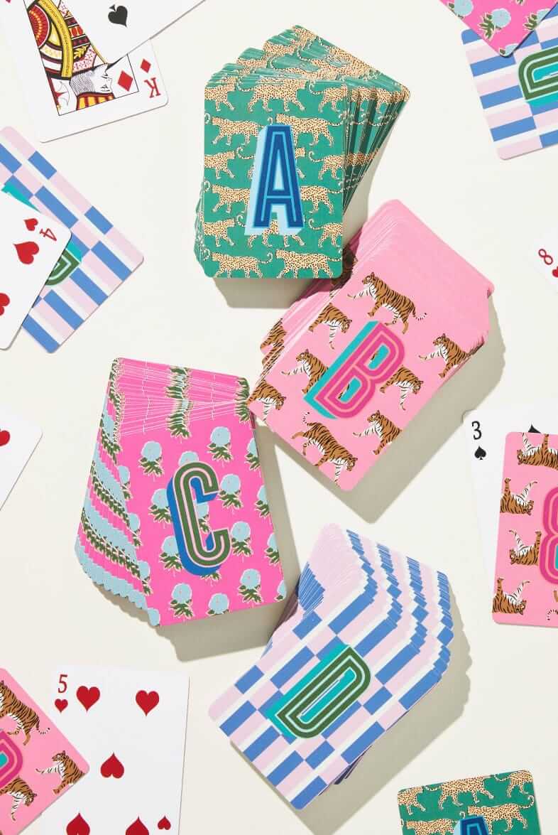 Clairebella Monogrammed playing cards