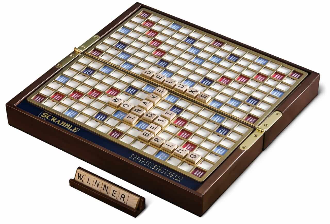 WS Game Co. Deluxe travel Scrabble