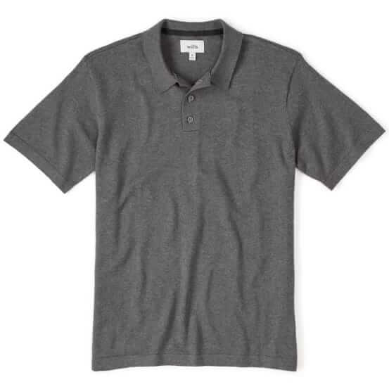 Wills Fine ribbed cotton-cashmere polo