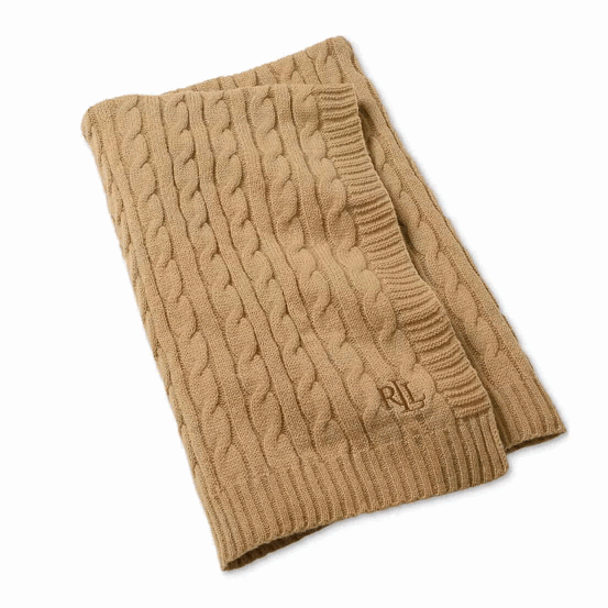 Ralph Lauren Cableknit throw