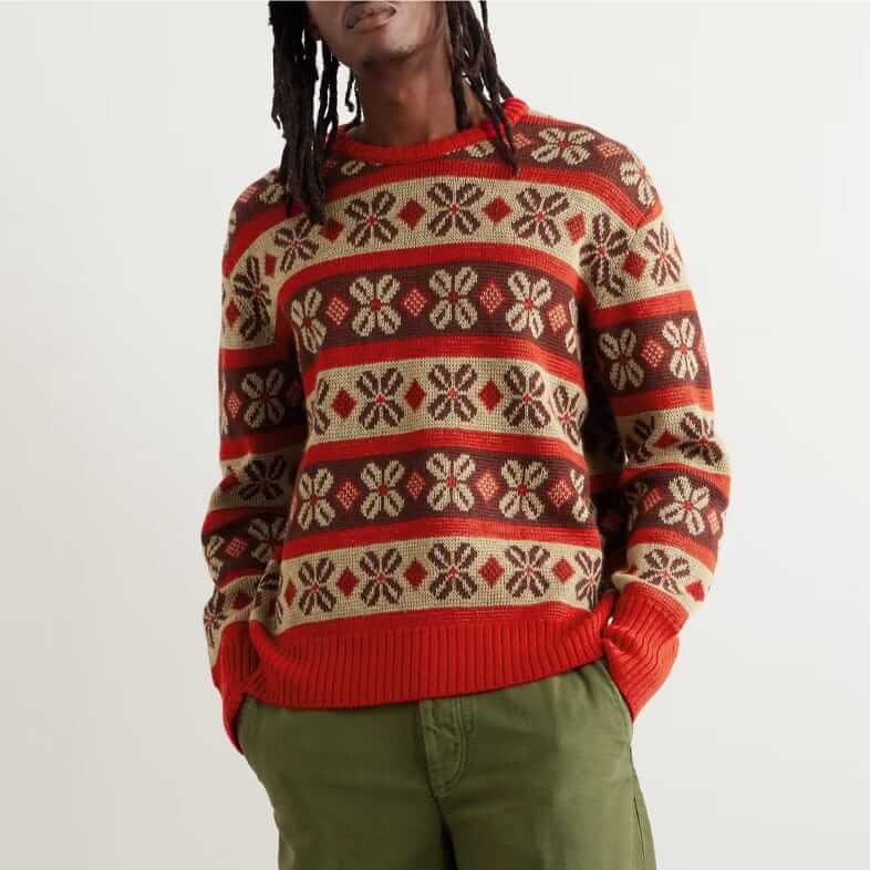 Bode Begonia wool-jacquard sweater