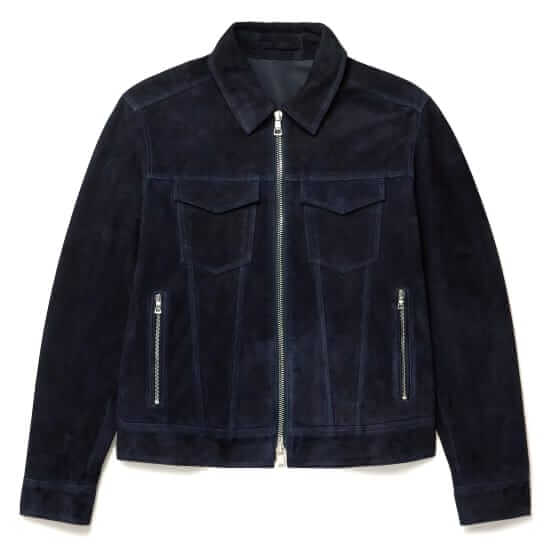 Mr P. Suede trucker jacket