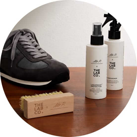 Mr P. x The Lab Co. Fabric answered shoe care kit