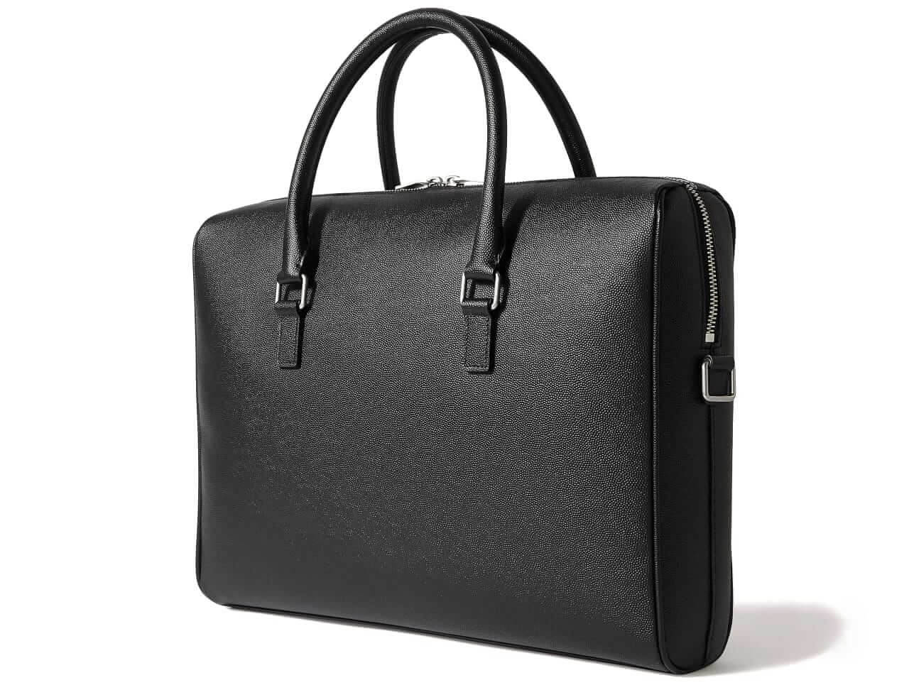 Saint Laurent Full-grain leather briefcase