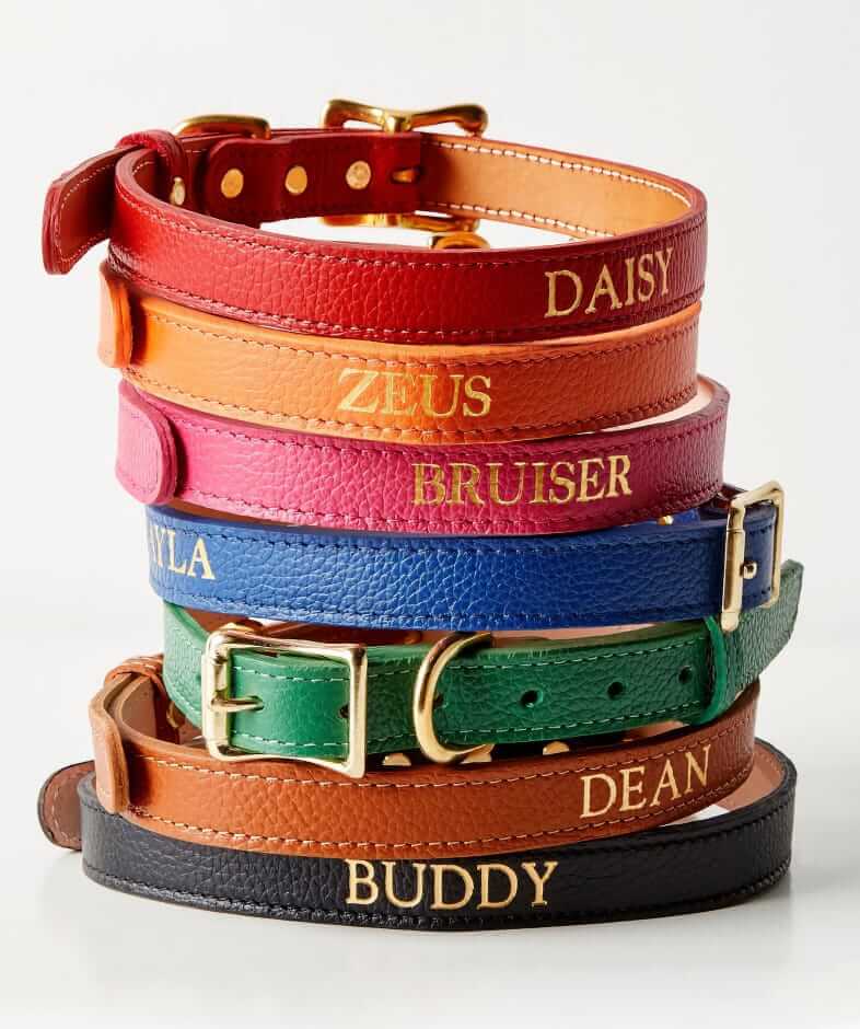 Mark & Graham Custom leather collar