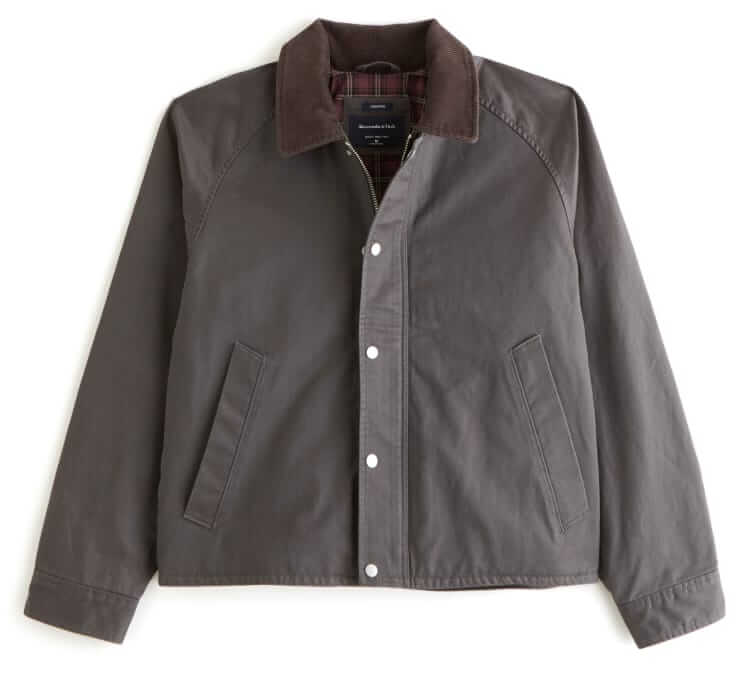 abercrombie & fitch lightweight barn jacket