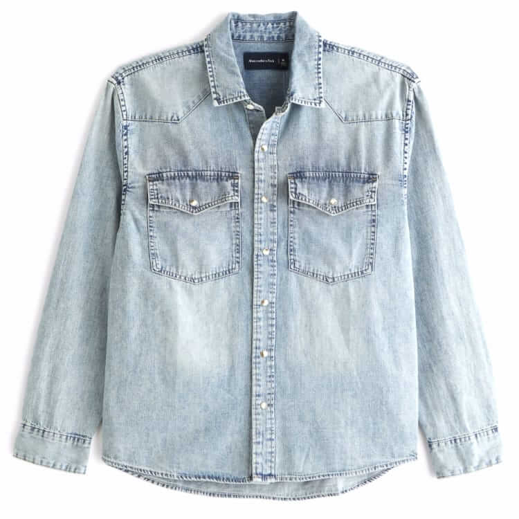 abercrombie & fitch denim shirt