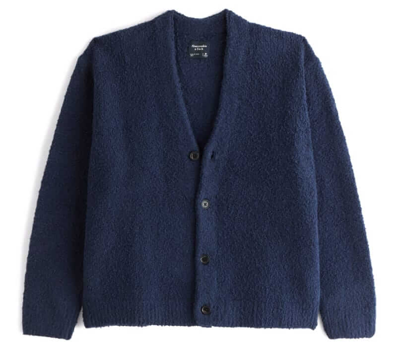 abercrombie and fitch boucle cardigan
