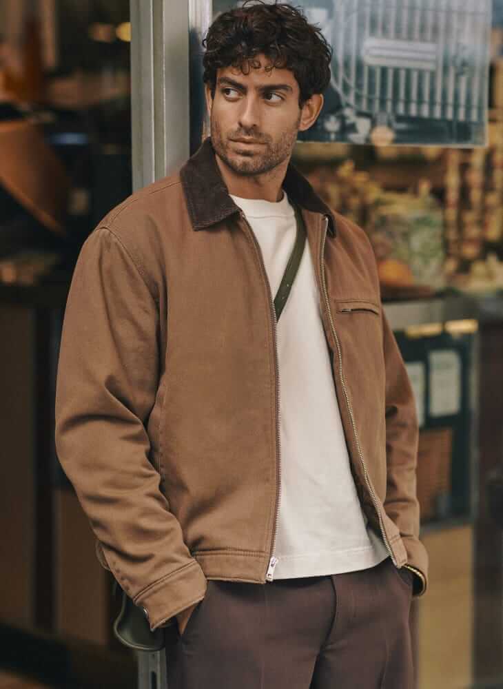 abercrombie and fitch cropped workwear jacket