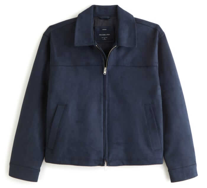abercrombie and fitch vegan suede jacket